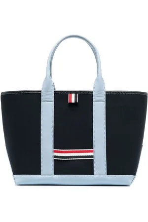 Thom Browne RWB-stripe canvas tote bag