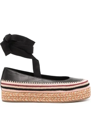 ULLA JOHNSON Yelena crochet flatform espadrilles