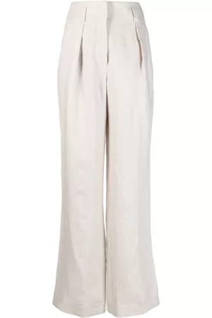 ELEVENTY Women Pants - Straight-leg linen trousers