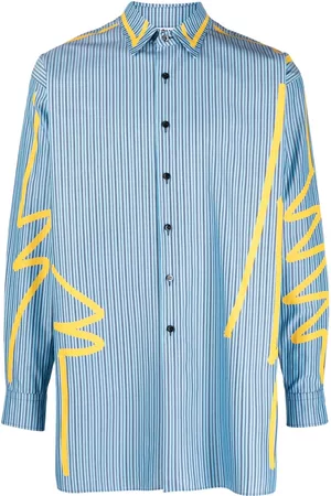 Moschino Squiggles striped poplin shirt