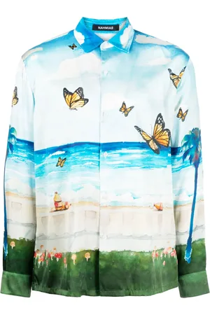 Nahmias Butterfly Beach shirt
