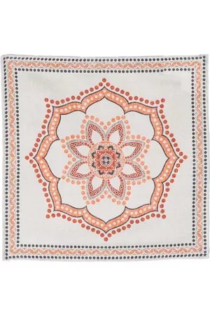 Brunello Cucinelli Men Bow Ties - Mandala pattern silk pocket square