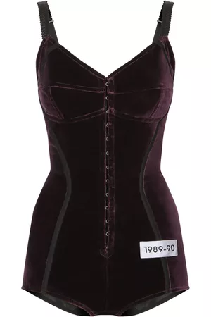 Dolce & Gabbana Women Corsets - KIM DOLCE&GABBANA number-patch corset bodysuit