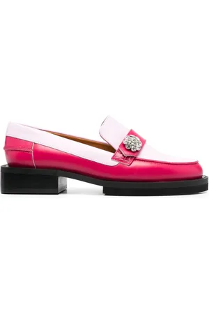 Ganni Colour-block chunky loafers