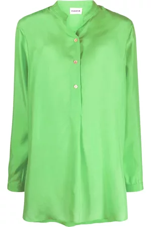 P.a.r.o.s.h. Women Long Sleeve - Buttoned long-sleeve silk shirt