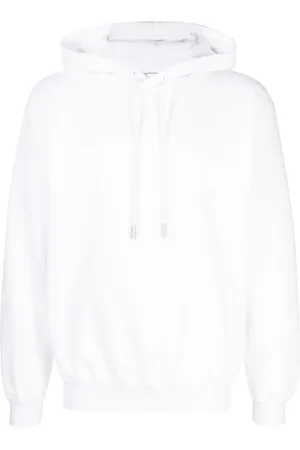 OFF-WHITE Diag-print cotton hoodie