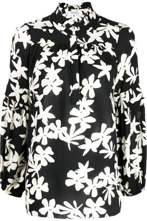 Lemlem Floral-print ruffled blouse