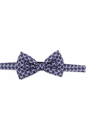 Lady Anne Men Bow Ties - Butterfly-print silk bow tie