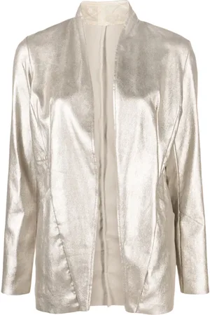 GIORGIO BRATO Open-front metallic blazer