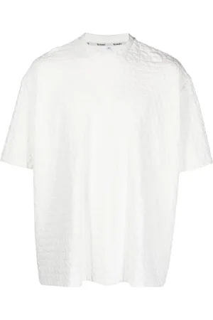 SUNNEI Embossed-logo print jersey T-shirt