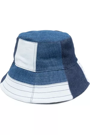 AMBUSH Denim-patchwork bucket hat
