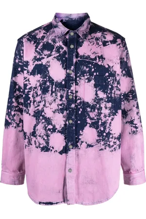 DARKPARK Bleached-effect long-sleeve shirt