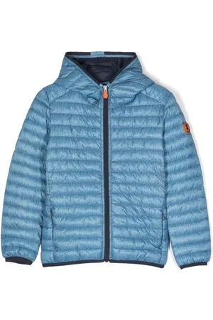 save the duck Logo-patch hooded jacket