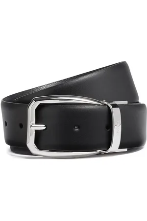 Ermenegildo Zegna Logo-engraved reversible belt