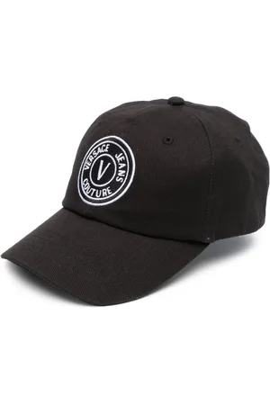 VERSACE Logo-embroidered cotton baseball cap
