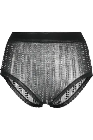 Paco rabanne Bead-embellished high waist briefs