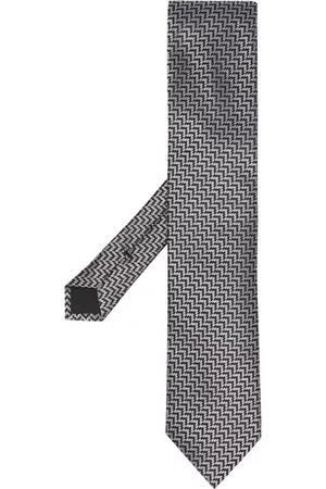 Tom Ford Men Bow Ties - Micro-pattern silk tie