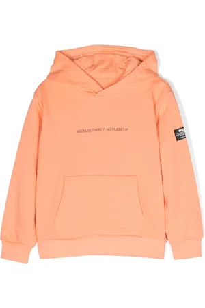 ECOALF Logo-patch cotton hoodie