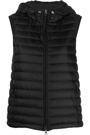 Parajumpers Women Gilets - Logo-patch hooded padded gilet