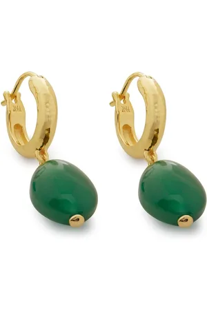 Monica Vinader 18kt vermeil onyx pendant earrings