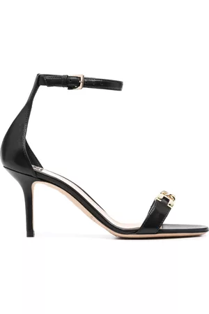 Elisabetta Franchi Women Sandals - 85mm chain-trim leather sandals