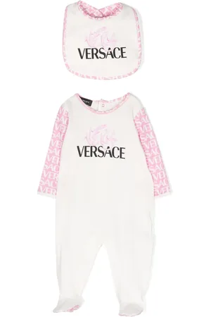 VERSACE Logo-print babygrow set