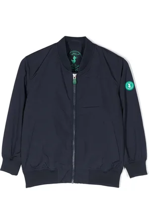 save the duck Logo-patch recycled-polyester bomber jacket