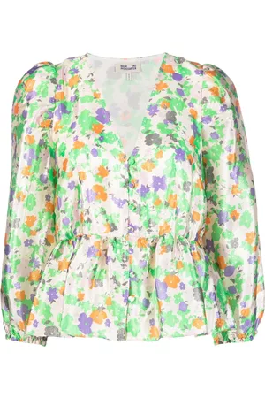 Baum und Pferdgarten Women Blouses - Floral-print flared blouse