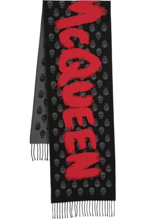 Alexander McQueen Skull-pattern logo scarf