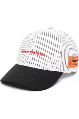 Heron Preston Men Caps - Embroidered-logo striped cap