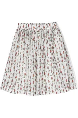 PUCCI Junior Rose-print cotton skirt