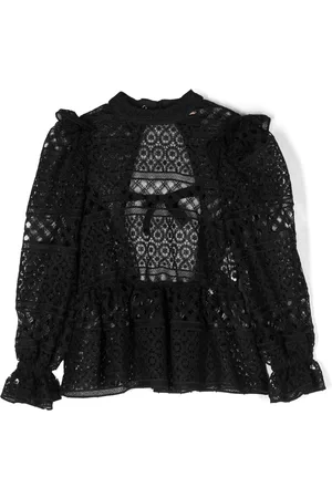 Elisabetta Franchi La Mia Bambina Girls Blouses - Long-sleeved knitted blouse