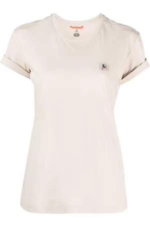 Parajumpers Women T-shirts - Logo-patch cotton T-shirt