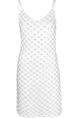 P.A.R.O.S.H. Crystal-embellished slip dress