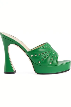Gucci Cystal embellished heeled mules