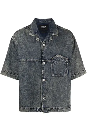 FIVE CM Short-sleeve denim shirt