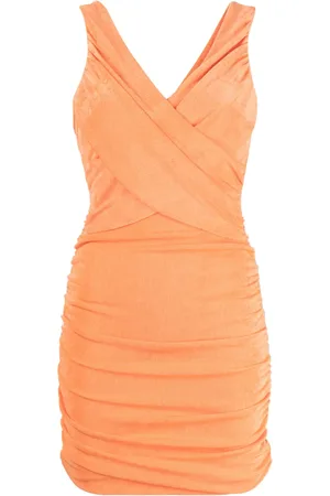 LIKELY Ruched-detail fitted mini dress
