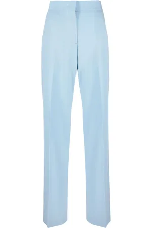 Msgm High-waisted virgin wool trousers