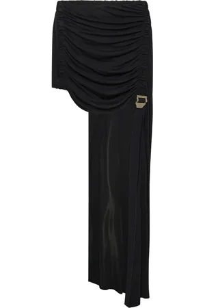DION LEE Safety-slider gathered mini skirt