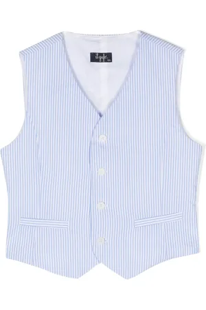 Il gufo Stripe-pattern cotton waistcoat