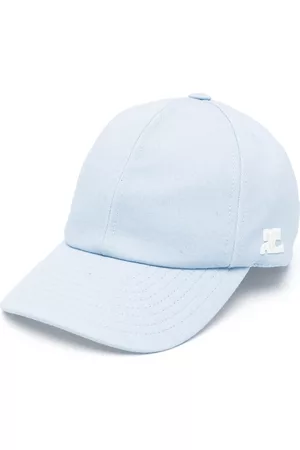 Courrèges Women Caps - Logo-patch plain cotton cap
