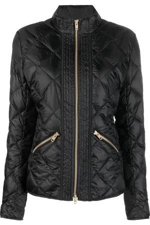 FAY Diamond-quilt zip-fastening jacket