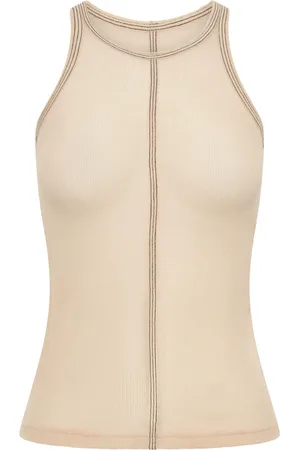 DION LEE Round-neck sleeveless tank top