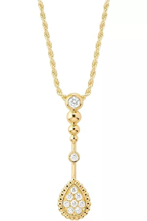 Boucheron Women Necklaces - 18kt yellow gold Serpent Bohème XS motif diamond pendant necklace