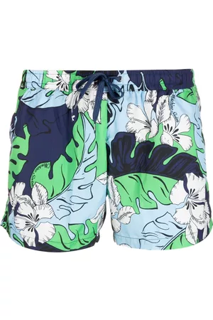 Moschino Men Swim Shorts - Floral-print swim shorts