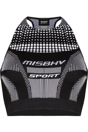 MISBHV Logo halterneck sports bra