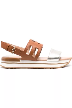 Hogan Women Sandals - Strap-design leather sandals