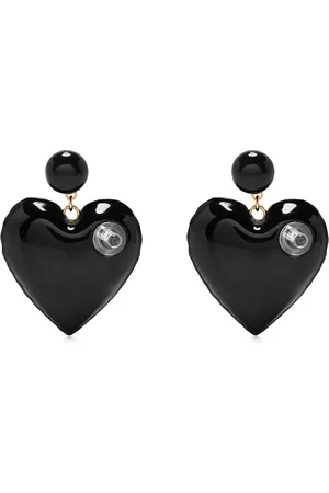 Moschino Women Earrings - Inflatable heart-charm earrings