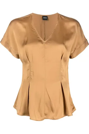 Aspesi Satin-finish flared blouse