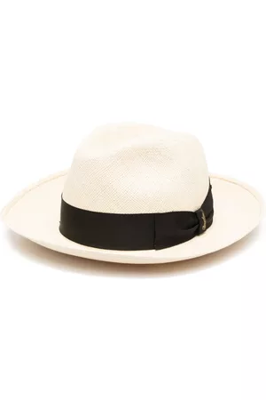 Borsalino Men Bow Ties - Bow-detail trilby hat